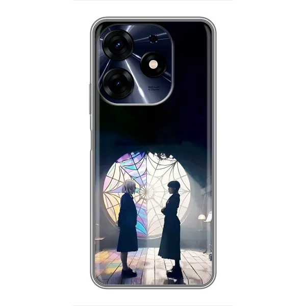 Чехол с рисунком «Уэнсдей и Энди» для TECNO Spark 10c Чехол с рисунком «Уэнсдей и Энди» для TECNO Spark 10c