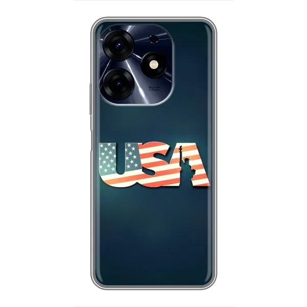 Чехол с рисунком «USA» для TECNO Spark 10c Чехол с рисунком «USA» для TECNO Spark 10c