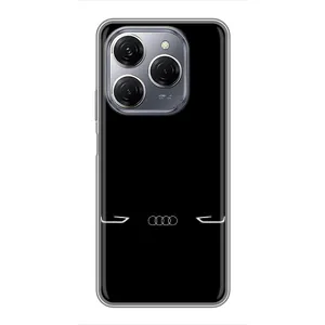Силиконовый бампер с картинкой машины на TECNO Spark 20 Pro (Силует Audi)