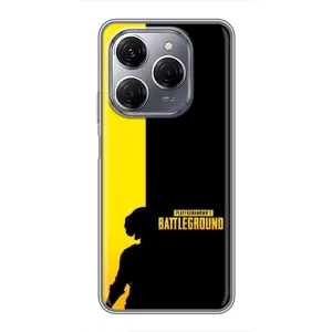 Чохол (TPU) з картинкою "Лого Пабг" на Техно Спарк 20 Про (Battlegrounds)