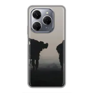Чохли на військову тематику для TECNO Spark 20 Pro (Бій солдат)