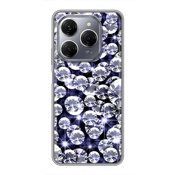 Чехол с рисунком «Бриллианты» для TECNO Spark 20 Pro Чехол с рисунком «Бриллианты» для TECNO Spark 20 Pro