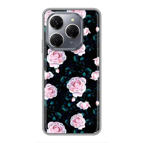 Чехол с рисунком «Чайные розы» для TECNO Spark 20 Pro Чехол с рисунком «Чайные розы» для TECNO Spark 20 Pro
