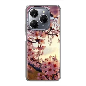 Чохол з картинкою Сакури на TECNO Spark 20 Pro (Квітуча сакура)