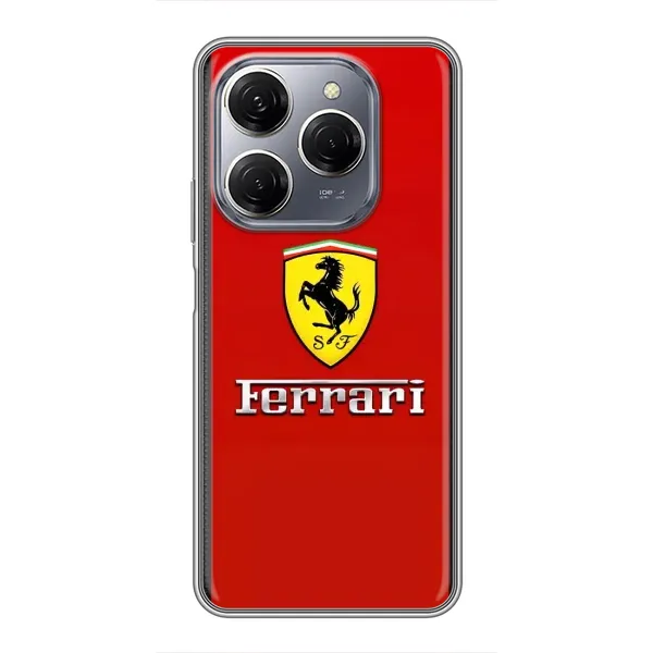 Чехол с рисунком «Ferrari Logo» для TECNO Spark 20 Pro Чехол с рисунком «Ferrari Logo» для TECNO Spark 20 Pro