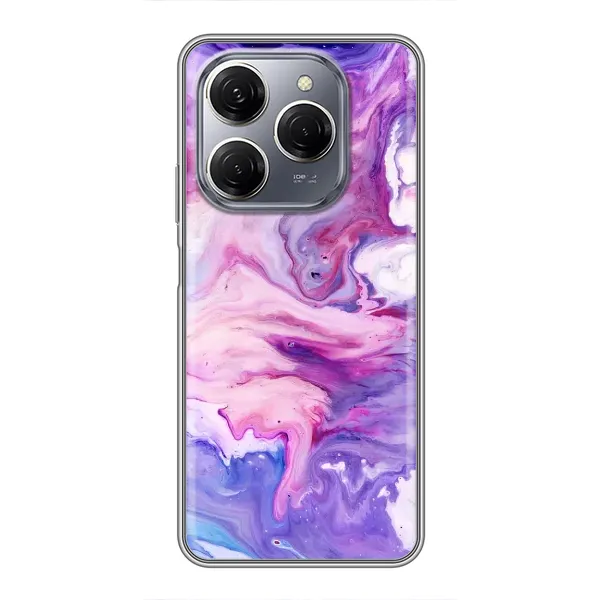 Чехол с рисунком «Фиолетовый мрамор» для TECNO Spark 20 Pro Чехол с рисунком «Фиолетовый мрамор» для TECNO Spark 20 Pro