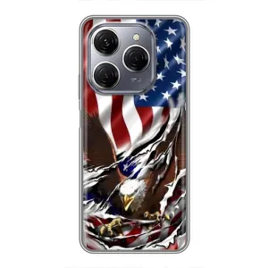 Чохол Прапор USA для TECNO Spark 20 Pro (Прапор USA)