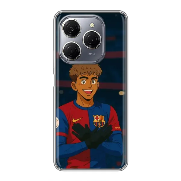 Чехол с рисунком «Футболист Ямаль» для TECNO Spark 20 Pro Чехол с рисунком «Футболист Ямаль» для TECNO Spark 20 Pro