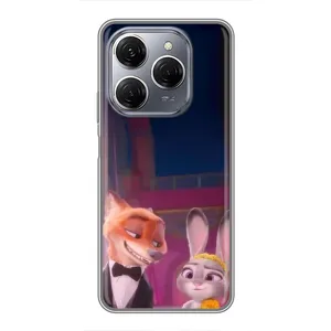 Силиконовый чехол с принтом Зоотрополіс для TECNO Spark 20 Pro (Главные герои)