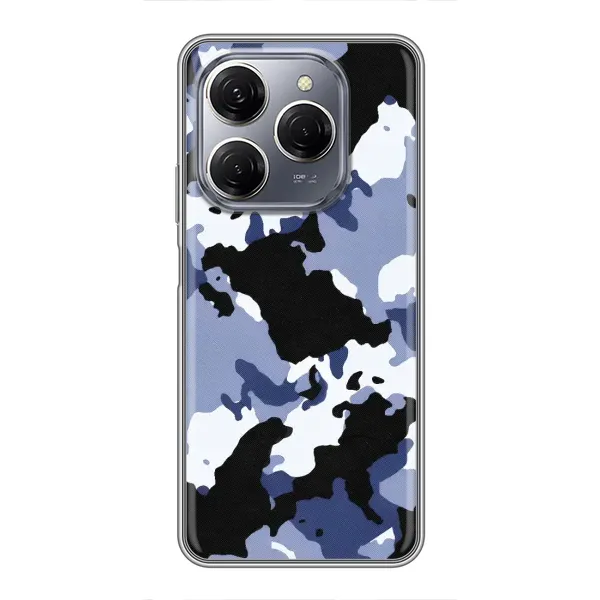 Чехол с рисунком «Камуфляжный Серый» для TECNO Spark 20 Pro Чехол с рисунком «Камуфляжный Серый» для TECNO Spark 20 Pro
