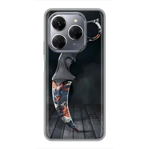 Чехол КИБЕРСПОРТ для TECNO Spark 20 Pro (Кинжал КС ГО)