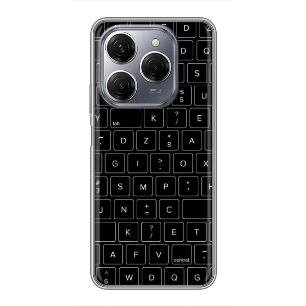 Чехол с рисунком «Клавиатура» для TECNO Spark 20 Pro Чехол с рисунком «Клавиатура» для TECNO Spark 20 Pro