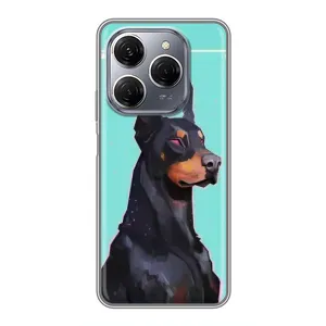 Чохол ДОБЕРМАН для TECNO Spark 20 Pro (Король доберман)
