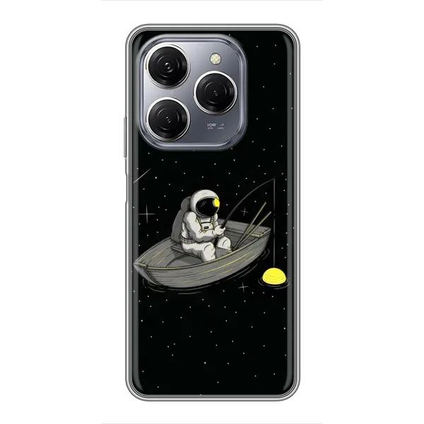 Чехол с рисунком «Космонавт на рыбалке» для TECNO Spark 20 Pro Чехол с рисунком «Космонавт на рыбалке» для TECNO Spark 20 Pro