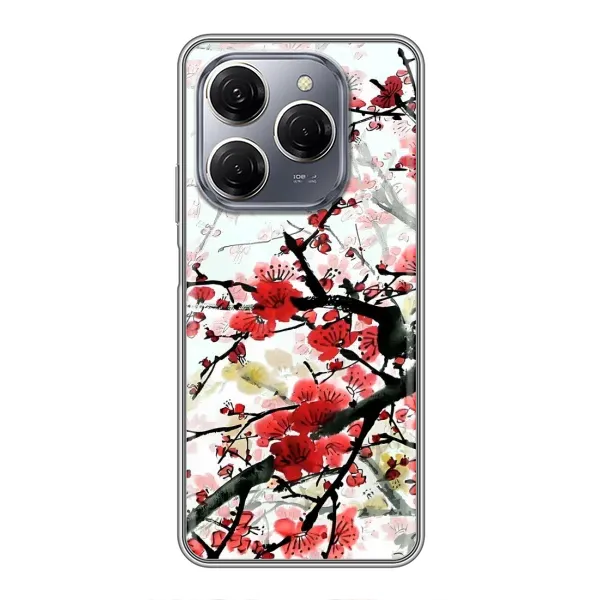 Чехол с рисунком «Красивая Сакура» для TECNO Spark 20 Pro Чехол с рисунком «Красивая Сакура» для TECNO Spark 20 Pro