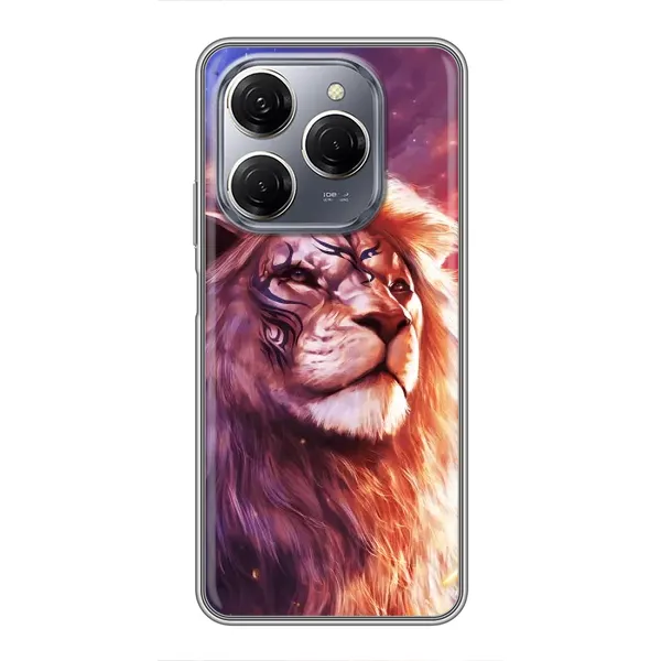 Чехол с рисунком «Красочный ЛЕВ» для TECNO Spark 20 Pro Чехол с рисунком «Красочный ЛЕВ» для TECNO Spark 20 Pro