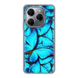 Силіконовий бампер з картинкою звірів для TECNO Spark 20 Pro (Крила метеликів)