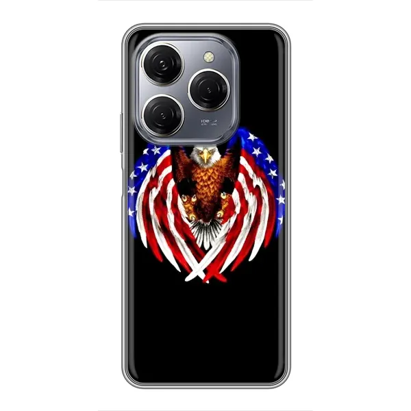 Чохол з малюнком «Крила США» для TECNO Spark 20 Pro