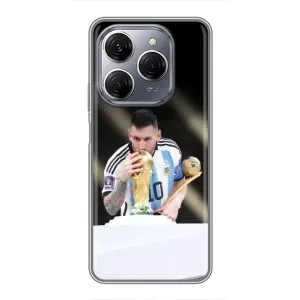 Чехлы Лео Месси Аргентина для TECNO Spark 20 Pro (Кубок Мира)