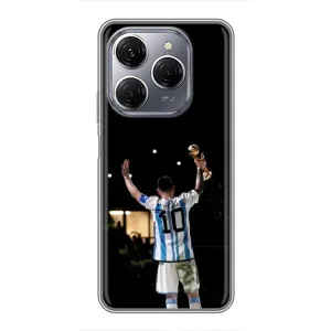 Чехлы Лео Месси Аргентина для TECNO Spark 20 Pro (Лео Чемпион)