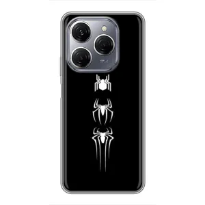 Чехол Супергерой Человека Паука на TECNO Spark 20 Pro (Лого паука)