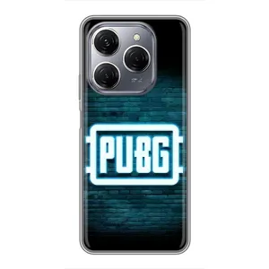 Чохол (TPU) з картинкою "Лого Пабг" на Техно Спарк 20 Про (Лого PUBG)