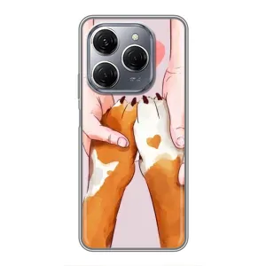 Чехол (ТПУ) Милые собачки для TECNO Spark 20 Pro