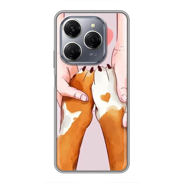 Чехол с рисунком «Любовь к собакам» для TECNO Spark 20 Pro Чехол с рисунком «Любовь к собакам» для TECNO Spark 20 Pro