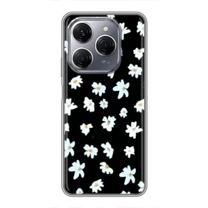 Чехол с ромашками на TECNO Spark 20 Pro (Маленькие ромашки)