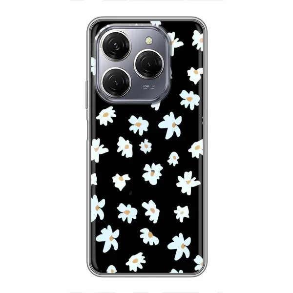 Чехол с рисунком «Маленькие ромашки» для TECNO Spark 20 Pro Чехол с рисунком «Маленькие ромашки» для TECNO Spark 20 Pro