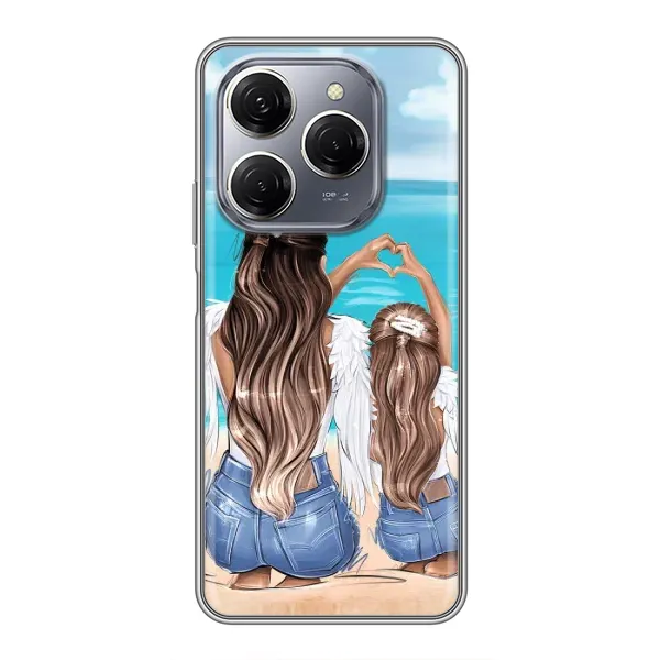 Чехол с рисунком «Мама и дочь» для TECNO Spark 20 Pro Чехол с рисунком «Мама и дочь» для TECNO Spark 20 Pro