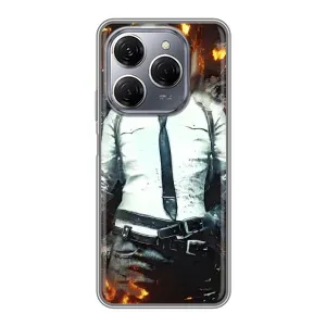 Чохол з картинкою "Герой Pubg" на TECNO Spark 20 Pro (Man Пубг)