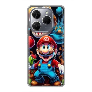 Чехол КИБЕРСПОРТ для TECNO Spark 20 Pro (Марио)