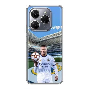 Чохол (TPU) з Футболістом на TECNO Spark 20 Pro (Mbappe Real)