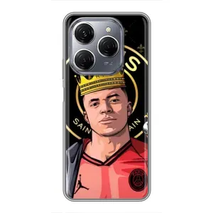 Чохол (TPU) з Футболістом на TECNO Spark 20 Pro (Mbappe King)
