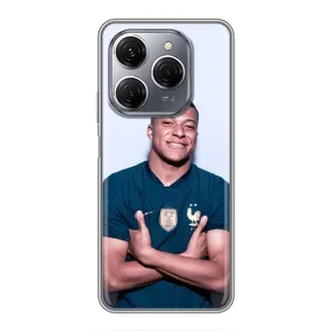Чохол (TPU) з Футболістом на TECNO Spark 20 Pro (Мбаппешичка)