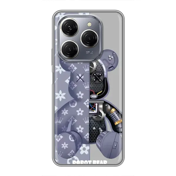 Чехол с рисунком «Медведь Louis Vuitton» для TECNO Spark 20 Pro
