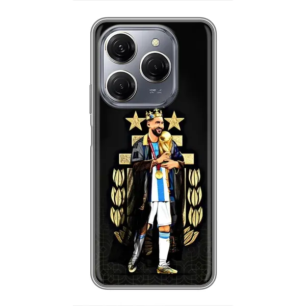 Чехол с рисунком «Месси король» для TECNO Spark 20 Pro Чехол с рисунком «Месси король» для TECNO Spark 20 Pro