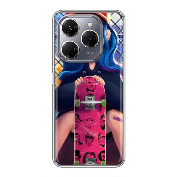 Чехол с рисунком «Модная девушка» для TECNO Spark 20 Pro Чехол с рисунком «Модная девушка» для TECNO Spark 20 Pro