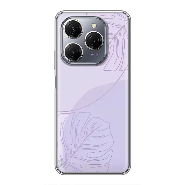 Чехол с рисунком «Монстера фиолетовая» для TECNO Spark 20 Pro Чехол с рисунком «Монстера фиолетовая» для TECNO Spark 20 Pro