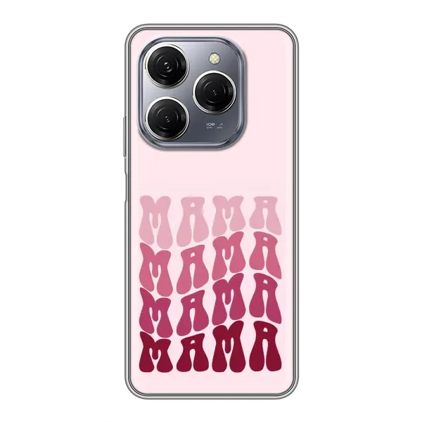 Чехол с рисунком «Надпись мама» для TECNO Spark 20 Pro Чехол с рисунком «Надпись мама» для TECNO Spark 20 Pro