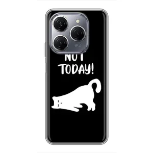 Бампер с изображением Котиков для Техно Спарк 20 Про (Not Today)