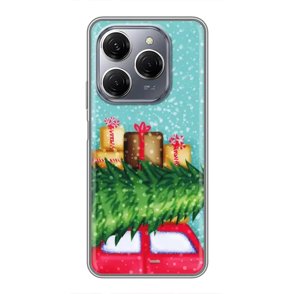 Чехол с рисунком «Новогодние подарки» для TECNO Spark 20 Pro Чехол с рисунком «Новогодние подарки» для TECNO Spark 20 Pro