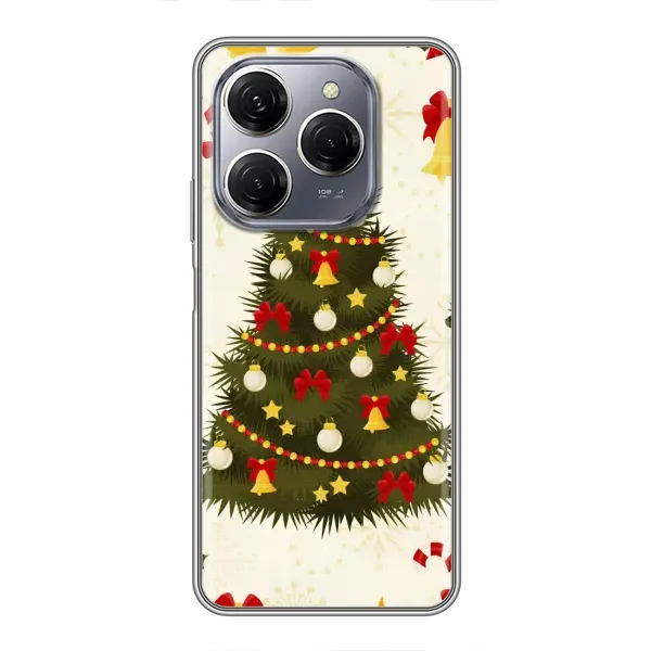 Чехол с рисунком «Новогодний принт» для TECNO Spark 20 Pro Чехол с рисунком «Новогодний принт» для TECNO Spark 20 Pro