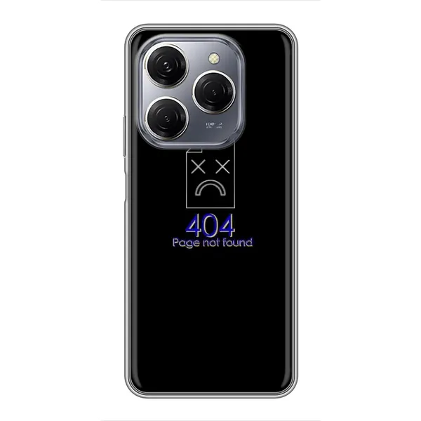 Чехол с рисунком «Ошибка 404» для TECNO Spark 20 Pro Чехол с рисунком «Ошибка 404» для TECNO Spark 20 Pro