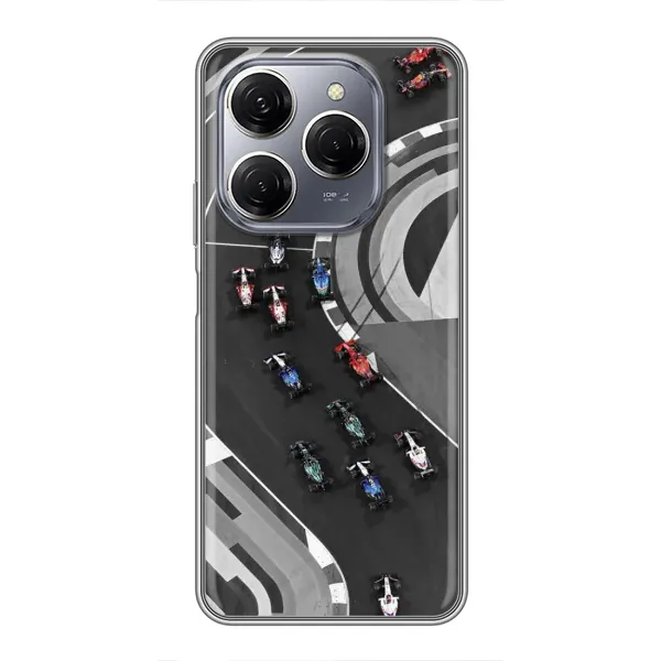 Чохол з малюнком «Перегони ф1» для TECNO Spark 20 Pro Чохол з малюнком «Перегони ф1» для TECNO Spark 20 Pro
