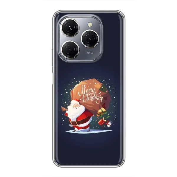 Чехол с рисунком «Подарки от Санты» для TECNO Spark 20 Pro