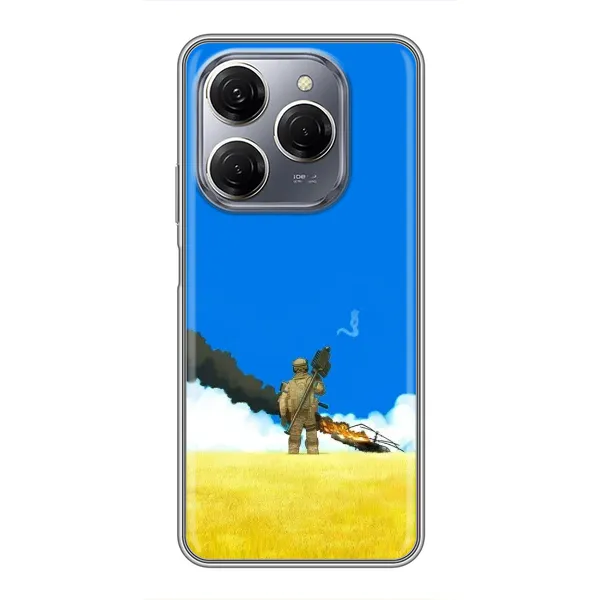 Чехол с рисунком «Попадание» для TECNO Spark 20 Pro Чехол с рисунком «Попадание» для TECNO Spark 20 Pro