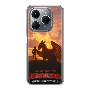 Чехол дракон Беззубик для TECNO Spark 20 Pro (Постер Беззубика)