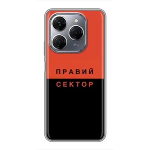 Чехлы УПА (Красно-Чёрный) на TECNO Spark 20 Pro (Правый Серктор)